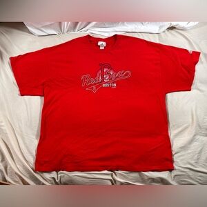 Boston Red Sox Vintage Adidas Y2K Spellout T Logo Short Sleeve Vivid Red XXL MLB
